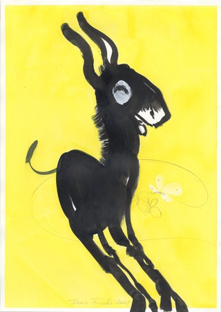 Wonkey Donkey // ink, acrylics & pencil on paper // €400,- 
