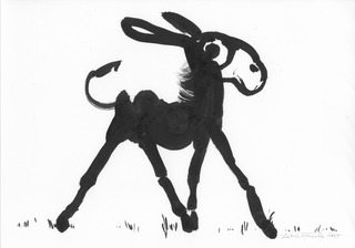 Assertive Donkey // ink on paper // €400,-
